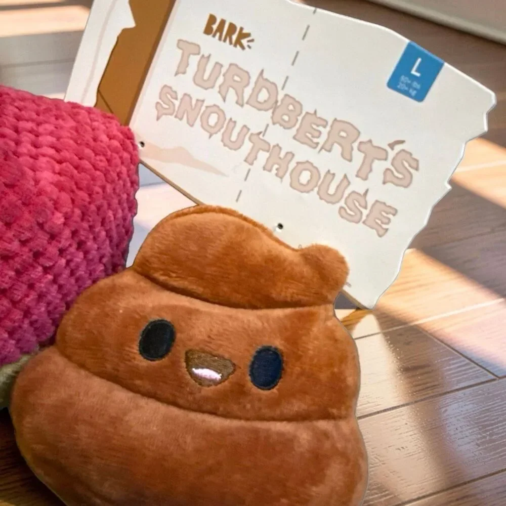 NWT Bark Box Turdbert's Snouthouse Plush Multi-Part + Enrichment Dog Toy